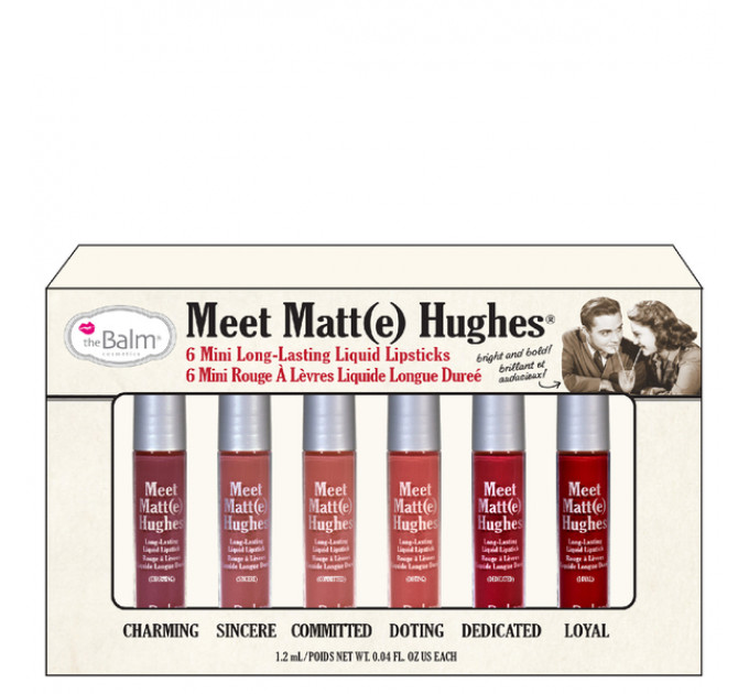 theBalm Meet Matte Hughes Mini Kit мини-набор матовых помад для губ